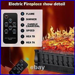 COWSAR Electric Fireplace Insert Remote Control Fireplace Insert Log Heater
