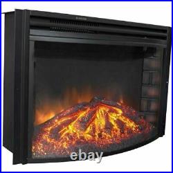 Cambridge 25 Freestanding Electric Curved Fireplace Heater Insert