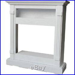 Cambridge CAM3437-1WHT Sienna 34 In. Electric Fireplace with 1500W Log Insert and