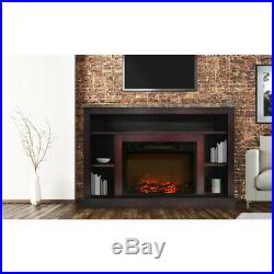 Cambridge CAM5021-1CHR 47 In. Electric Fireplace with a 1500W Log Insert and Che