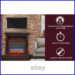 Cambridge Charred Log Electric Fireplace Insert