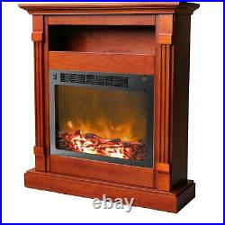 Cambridge Sienna Fireplace Mantel with Electronic Fireplace Insert