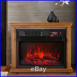 Christmas 28 Electric Fireplace Embedded Insert Heater Flame with Remote Control