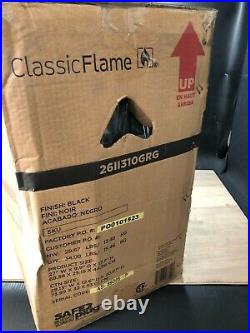 ClassicFlame 26II310GRG 26 Infrared Quartz Electric Fireplace Insert black