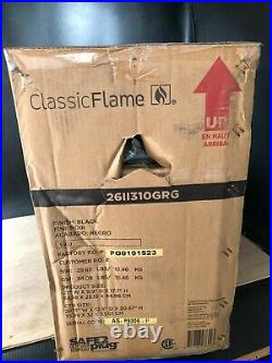 ClassicFlame 26II310GRG 26 Infrared Quartz Electric Fireplace Insert black