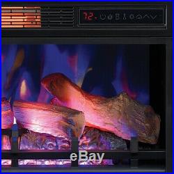 ClassicFlame 26 3D Infrared Electric Fireplace Insert 2611042FGL Black Trim