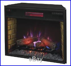 ClassicFlame 28II300GRA 28 Infrared Quartz Fireplace Insert with Safer Plug