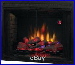 ClassicFlame 39 LED 120/240V Builders Box Electric Fireplace Insert, 39EB500GRS