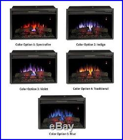 Classic Flame 23EF031GRP SpectraFire Plus Fireplace Insert with Safer Plug