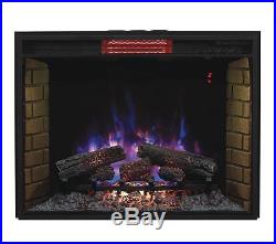 Classic Flame 33 3D Electric Fireplace Insert 33Ii042Fg With 43 X 32 Black Trim