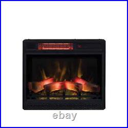 Classic Flame Electric Fireplace Insert 23 Iron Ventless Infrared with Safer Plug