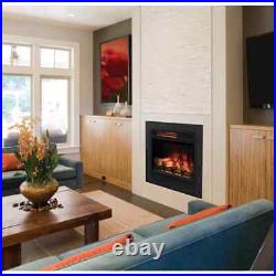 Classic Flame Electric Fireplace Insert 23 Iron Ventless Infrared with Safer Plug
