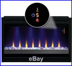 Classic Flame Electric Fireplace Insert 36 Contemporary Multi Color Heat Flame