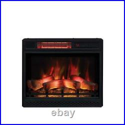 Classic Flame Fireplace Ventless Infrared Electric Safer Plug Firebox Black 23in
