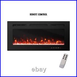 Clihome 23 Recessed Electric Fireplace with Remote & Keypad Control