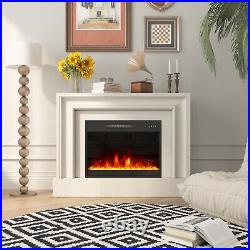 Clihome 23 Recessed Electric Fireplace with Remote & Keypad Control