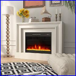 Clihome 23 Recessed Electric Fireplace with Remote & Keypad Control