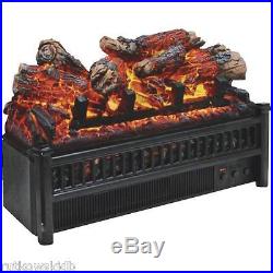 Comfort Glow Fireplace Insert Electric Log Set with Remote 120V 1350-watt