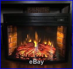 Comfort Smart Verve 24-inch Curved Electric Fireplace with Remote, Insert