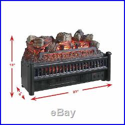 Convert Wood Retrofit Realistic Fire Flame Electric Log Fireplace Insert Heater