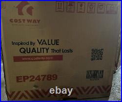 Costway 18 Electric Fireplace Insert Heater Log Flame Remote EP24789