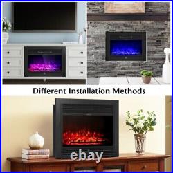 Costway EP24718US 28.5 inch Fireplace Electric Embedded Insert Heater