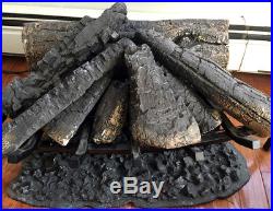 DIMP-DLG1058-Dimplex DLG1058 Open Hearth Fireplace Insert with Faux Logs Bed, B