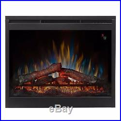 Dimplex 26-In Electric LED Flame Glass Stove Wall-Mount Fireplace Insert Heater