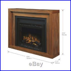Dimplex Anthony Mantel with 28 XHD28L Electric Fireplace insert heats 1,000 sq ft