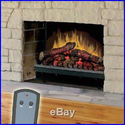 Dimplex Embedded Electric Fireplace Insert Remote Control Deluxe 23 Inch Black