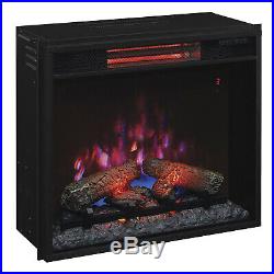 Duraflame 23 Inch Infrared Quartz Electric Fireplace Insert with Safer Plug