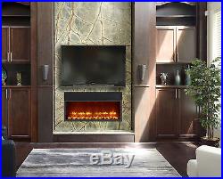 Dynasty Fireplaces 35 Built-in LED Wall Mount Electric Fireplace Insert