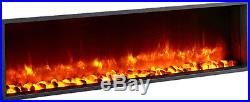 Dynasty Fireplaces 55 Built-in LED Wall Mount Electric Fireplace Insert