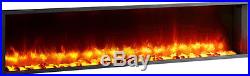 Dynasty Fireplaces 63 Built-in LED Wall Mount Electric Fireplace Insert