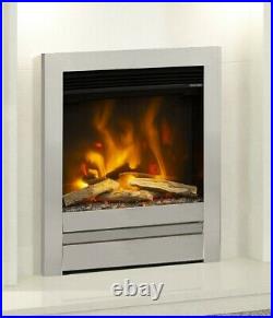 ELECTRIC INSET FIRE MODERN LED FLAME REMOTE ELGIN & HALL PRYZM 16 EDGE TRIM 2kW