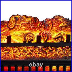 ELEGANT 23'' Electric Fireplace Insert with Remote Control Realistic Firelog