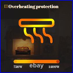 ELEGANT 23'' Electric Fireplace Insert with Remote Control Realistic Firelog