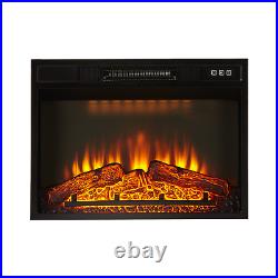 ELEGANT 23 in. Electric Fireplace Insert Remote Control Adjustable Brightness
