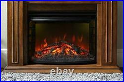 E-Flame USA Quebec 27-inch Electric Fireplace Stove Insert with Remote 3-D