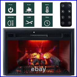 Edyo Living 35-In Ventless Electric Fireplace Insert withColorful Flame (Open Box)