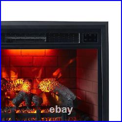 Edyo Living 35-Inch Ventless Recessed Electric Fireplace Insert withColorful Flame