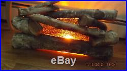 Electric Fire Place Lighted Insert Looks like Real Logs (EUC)