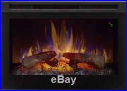 Electric Firebox Fireplace Insert Programmable Thermostat 25 in Remote Control