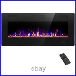 Electric Fireplace 30'' 36'' 42'' 50'' 60'' 68'' Wall Mounted Recessed Heater