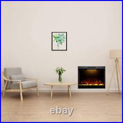 Electric Fireplace, 30 Inches Recessed Electric Fireplace Insert, Remote Control