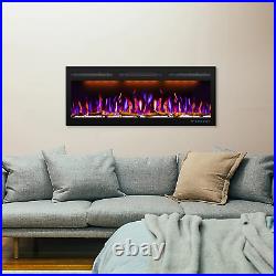 Electric Fireplace, 45 Inches Fireplace Recessed, Recessed Fireplaces Insert wit