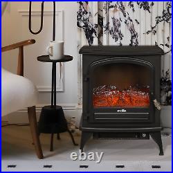 Electric Fireplace Adjustable Thermostatic 1500W Space Heater Fake Wood Burning