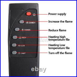 Electric Fireplace Embedded 31'' 1500W Insert Heater Log Flame RC Control Winter