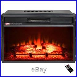 Electric Fireplace Freestanding Insert Heater Family Area Warmer Durable Firebox