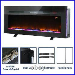 Electric Fireplace Heater Upgrade Wall Mounted Insert Freestanding 1500W Remote